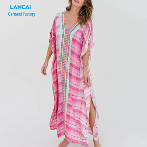 Fabricantes <span class=keywords><strong>Ropa</strong></span> de <span class=keywords><strong>ropa</strong></span> de <span class=keywords><strong>mujer</strong></span> personalizada Vestidos de playa Vestido informal bohemio de alta calidad - Product Image 4