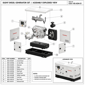 Pièces de générateur diesel Isuzu, générateur diesel silencieux refroidi par eau 15KW 20kW 24kw monophasé/triphasé, alimentation de secours domestique - Product Image 5