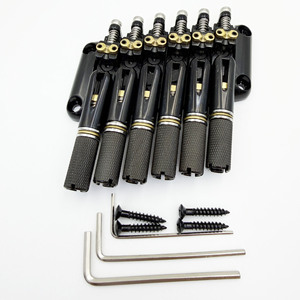 <span class=keywords><strong>Ponte</strong></span> per Chitarra Elettrica Headless a 6 Corde in Lega di Zinco e Ottone Nero con Fondo Inclinato, Vendita all'Ingrosso dalla Fabbrica - Product Image 4