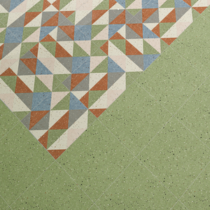 Carreaux de porcelaine mats à texture parquet, design moderne, couleur verte, 600x600mm, résistants à l'usure pour les espaces commerciaux à fort trafic - Product Image 1