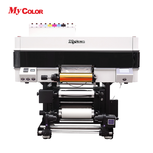 Mycolor Fast Delivery A2 A3 Size Official 3/4PCS Head Varnish Hot stamping UV DTF Flatbed Printer for Tumblers With Laminator