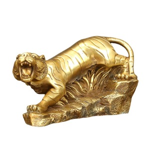 Brass Tiger Figurine Feng Shui <b>Desk</b> Decor For Office Home Chinese New Year Gift - Product Image 4