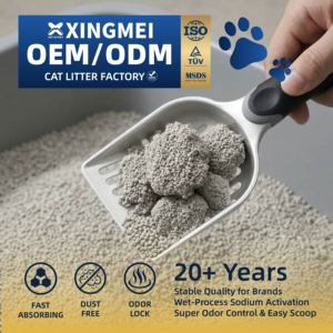 Litière pour chat en bentonite de qualité supérieure, forme de boule, forte absorption, facile à ramasser, sans parfum, pour animalerie, supermarché, vente en gros - Product Image 1