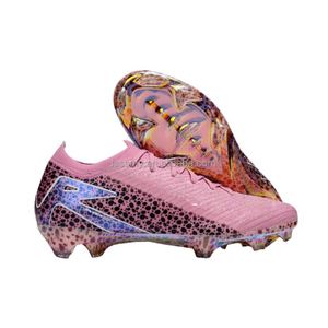 Botas de fútbol FG/TF al por mayor OEM/ODM para adultos y jóvenes, con opciones antideslizantes, ligeras y transpirables de tejido. - Product Image 4