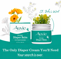 Baume pour couches bio à marque privée, à la Calendula, à la Pissenlit et au Plantain, crème apaisante et protectrice pour bébé, pour peaux sensibles, soin quotidien, 60 ml