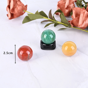 Whosale Bulk Various Material Nature Healing Crysta Quartz 1 Inch Carving <b>Ball</b> Chakras Spiritual Stone - Product Image 4