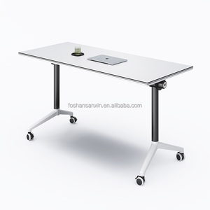 Bàn họp hội nghị văn phòng hình chữ I, bàn học sinh, bàn đào tạo có thể điều chỉnh độ cao, gấp gọn, kiểu mô-đun - Product Image 2