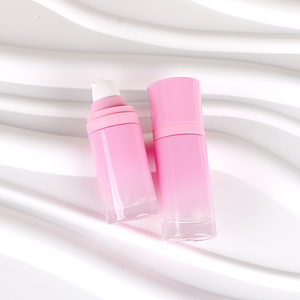 Luxury Skincare Glass Packaging Pink gradient Bottle Customized Cosmetics Container Empty With Dropper - Product Image 3
