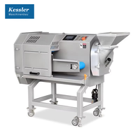 Elektrische motor aangedreven groente- en fruitsnijmachine, hete verkoop, commerciële snijmachine voor Chinese kool, sla, komkommer, spinazie