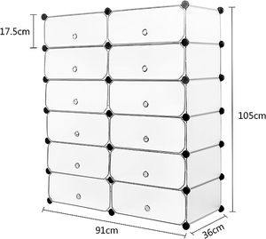 Organisateur de rangement pour chaussures, meuble de rangement pour chaussures, économise l'espace - Product Image 6