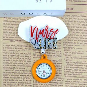 Reloj de Bolsillo para Enfermera, Reloj de Solapa con Segundero, Regalo de Navidad para Enfermera o Estudiante de Enfermería, Relojes de Bolsillo con Cubierta de Silicona - Product Image 3