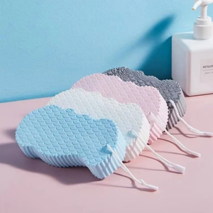 Éponge de bain exfoliante pour le corps, masseur pour éliminer les peaux mortes, outils de nettoyage, brosse de bain réutilisable, outil de gommage, fournitures de salle de bain pour la maison - Product Image 2