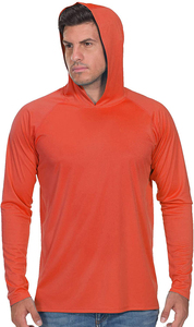 مصنع عالية الجودة قميص الصيد مخصص البوليستر تنفس طويلة الأكمام قميص الصيد مقنعين - Product Image 5