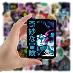 50 autocollants amusants de l'<span class=keywords><strong>anime</strong></span> japonais <span class=keywords><strong>JoJo</strong></span> Bizarre Adventure, étiquettes graffiti pour promotion de boutique, cadeau, décoration cosplay - Product Image 4