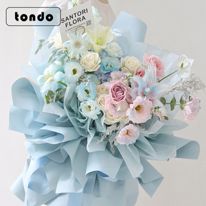 กระดาษห่อดอกไม้สีน้ำตาลสไตล์เกาหลี โทนสีน้ำตาลธรรมชาติ กระดาษออร์แกนิคสำหรับห่อช่อดอกไม้ กันน้ำ ทนไฟ โทนสีอบอุ่น สำหรับแต่งหน้า - Product Image 3