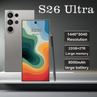 Smartphone 5G S26 Ultra Haute Définition avec Écran 6,9 Pouces, Processeur Deca Core, 22 Go + 2 To, Stylet Intégré