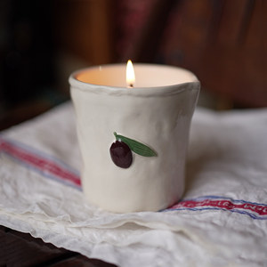 Velas Aromáticas Estilo Americano, Colección Spring Tavern, Vela Perfumada en Taza de Cerámica Vintage para Interiores, Múltiples Aromas - Product Image 1