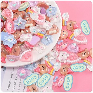Kawaii cartone animato orso coniglio fatto da te accessori per telefono cellulare accessori per capelli decorazione Festival - Product Image 2