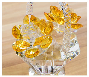 <span class=keywords><strong>Cesta</strong></span> de flores de cristal decoración sala de estar gabinete de vino regalo de boda maestro regalo del Día DE LA MADRE tocador decoración del coche - Product Image 6