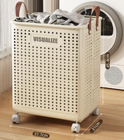 Grand Panier à Linge Sale Pliable Grande Capacité, Organisateur de Rangement pour Maison et Salle de Bain