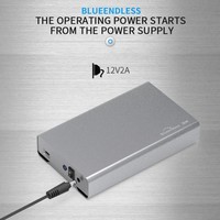 Boîtier de disque dur 3,5 pouces en aluminium SATA III, boîtier de disque dur avec prise secteur US UK EU AU, USB 3.0, pour disques durs et SSD 2,5/3,5 pouces
