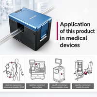 Micro-capteur de débit ultrasonique à petit diamètre DN4 DN6 DN8 DN10 DN20 à fixation par pince pour tubes, personnalisable OEM, compact