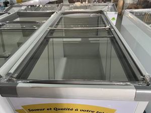 Vente directe usine : Congélateur horizontal grande capacité en verre trempé double, vitrine de supermarché pour crème glacée et viande, réfrigérateur commercial en îlot - Product Image 6