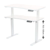 Mobilier de bureau en gros ordinateur bureau debout noir blanc levage Pc bureau assis debout hauteur réglable bureau électrique