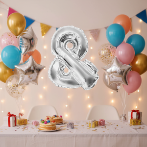 Argento Mylar e palloncino 78cm per la festa della mamma di laurea cinese nuovo anno a scuola feste ed eventi di Halloween - Product Image 3