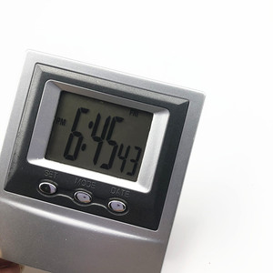 Electronic Desk Clock With Day Date Display Battery Operated Rectangular Shape For Office Home Use - Product Image 2