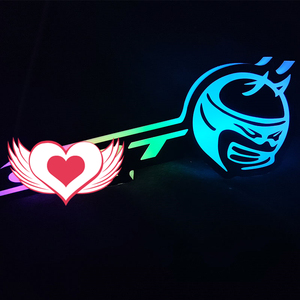 Emblèmes LED RGB personnalisés pour voiture, avec effet de poursuite de couleur, logo lumineux pour voiture, éclairage de marche, étanche pour SUV - Product Image 4