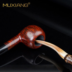 Muxiang Pipe Tamper Horn Shape Bamboo Joint 15x2x2cm Durable Smoking Accessory - Product Image 2