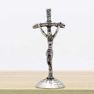 新金属天主教宗教十字架8.1 * <span class=keywords><strong>3</strong></span>.5厘米耶稣雕像工艺装饰 - Product Image 5