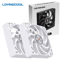 LOVINGCOOL Pabrik OEM ODM Kipas Casing PC 120mm Pola CD Kontrol Suhu Cerdas PWM Bantalan FDB Aliran Udara Tinggi Layanan Grosir