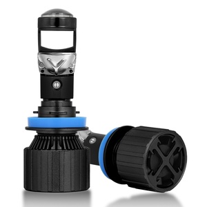 Ampoules de phare LED à lentille de projecteur H4 A80 Faros Focos Led Faros H4 H11 9005 H7 Phare de projecteur LED pour voiture Ampoule de moto H4 - Product Image 3