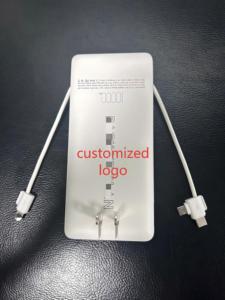 <span class=keywords><strong>Batterie</strong></span> <span class=keywords><strong>externe</strong></span> portable ultra-mince 10000 mAh à charge rapide avec câbles USB et Type-C intégrés - Product Image 6