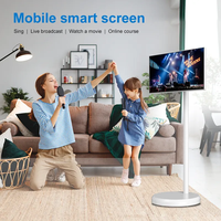 Monitor Portátil con Pantalla Táctil y Ruedas, Smart TV de 21.5 Pulgadas con Android 13, Pantalla LCD Recargable, ¡EN OFERTA!