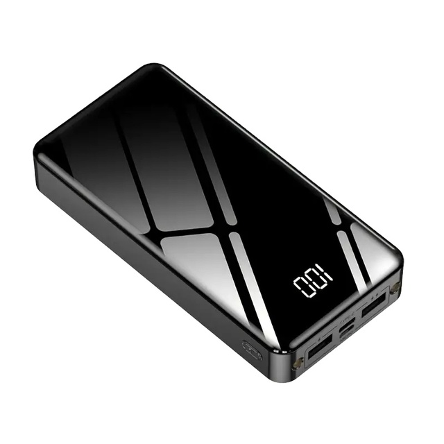 30000mAh Large Capacity Power Bank With LED Smart Display, Outdoor Emergency Power Reserve, Outdoor LED Emergency Light