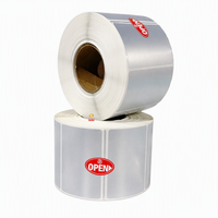 Rollo de Etiquetas de Papel Plateado Mate de Primera Calidad, Compatible con Cinta de Resina, Impresora de Códigos de Barras por Transferencia Térmica, Resistente al Aceite, Anti-rayaduras, Impermeable