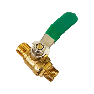 Mini válvula de bola neumática BSP de puerto completo con maneta de palanca y conexión para manguera - Product Image 4