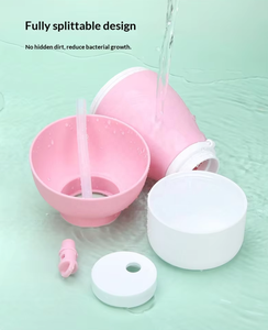 Botella de Agua Plegable de Silicona de 600ml para Mascotas, para Viajes, Senderismo, con Compartimento para Comida - Product Image 5