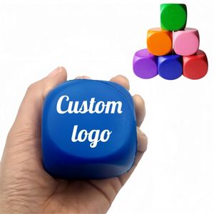 <b>Custom</b> <b>Logo</b> Colorful Stress Cube <b>Ball</b> Suitable Party Favors Rewards Hand <b>Exercise</b> Gift Dice for Office Classroom School Supplies - Product Image 1