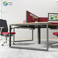 Mobilier de table de bureau personnalisé à 120 degrés pour 3 personnes à vendre