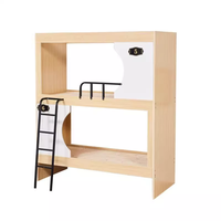 Lit superposé en métal pour enfants JZD, cadre en acier, avec bureau, escalier et armoire