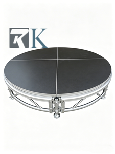 เวทีอลูมิเนียมอัลลอยแบบวงกลมสั่งทำพิเศษสำหรับงานหนัก พกพาสะดวก เหมาะสำหรับคอนเสิร์ต งานแต่งงาน และกิจกรรมกลางแจ้ง - Product Image 2