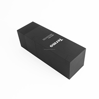 Boîte rigide rectangulaire noire avec couvercle, emballage cadeau en gros, boîte avec couvercle et base pour bouteille isotherme, mug, pot, emballage de produits quotidiens