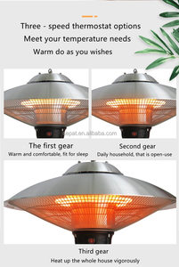 Calentador Tubular Eléctrico de Fibra de Carbono Infrarrojo para Exteriores de 2500W, Control Remoto, Protección Antivuelco, Clase de Eficiencia Energética A+++ - Product Image 4