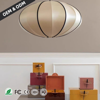 Lampes suspendues en tissu Wabi Sabi pour la maison, le salon, la salle à manger, la chambre à coucher, la salle de thé zen, lustre