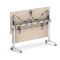 Meubles de bureau pliables modernes Tables de formation modulaires en métal pour le bureau à domicile ou l'école d'étude Meubles de formation des étudiants
