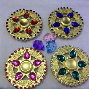 2023 varios estilos Metal Fidget mano Spinner tortuga cocodrilo elefante pato búho abeja oro color diamante incrustaciones juguete de lujo - Product Image 6